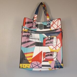 Plunder Multicolor Geometric Tote Bag